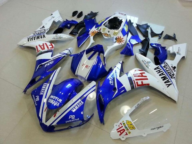 04-06 Blau Weiß Rot Yamaha YZF R1 Motorrad Verkleidung