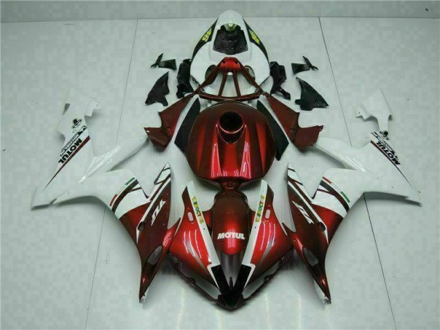 04-06 Rot Yamaha YZF R1 Motorrad Vollverkleidung