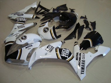 04-06 Schwarzgold Weiß Yamaha YZF R1 Motorrad Verkleidung