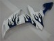 04-06 Weiß Blau Flamme Yamaha YZF R1 Motorrad Verkleidung 04-06 Weiß Blau Flamme Yamaha YZF R1 Motorrad Verkleidung