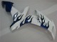 04-06 Weiß Blau Flamme Yamaha YZF R1 Motorrad Verkleidung 04-06 Weiß Blau Flamme Yamaha YZF R1 Motorrad Verkleidung