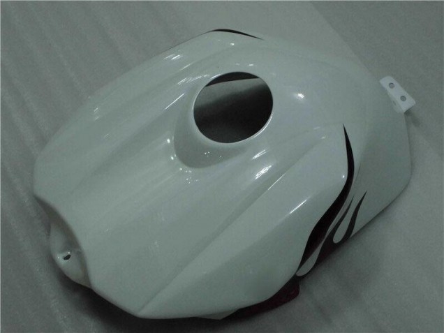 04-06 Weiß Rot Flamme Yamaha YZF R1 Motorrad Verkleidung