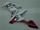 04-06 Weiß Rot Flamme Yamaha YZF R1 Motorrad Verkleidung