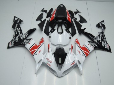 04-06 Weiß Schwarz Aufkleber Yamaha YZF R1 Motorrad Verkleidung