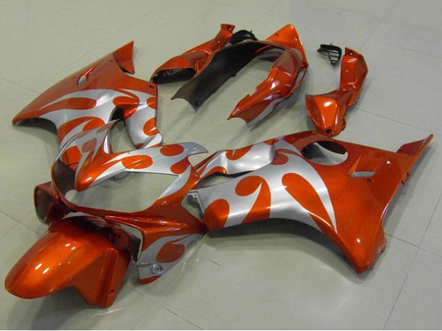 04-07 Orange Silber Honda CBR600 F4i Motorrad Verkleidung