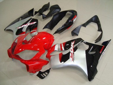 04-07 Rot Silber Honda CBR600 F4i Motorrad Verkleidung