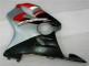04-07 Rot Silber Honda CBR600 F4i Motorrad Verkleidungen