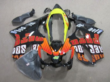 04-07 Schwarz Rot 46 Honda CBR600 F4i Motorrad Verkleidung