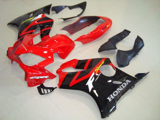 04-07 Schwarz Rot Honda CBR600 F4i Motorrad Verkleidungen 04-07 Schwarz Rot Honda CBR600 F4i Motorrad Verkleidungen