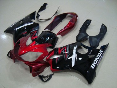 04-07 Schwarz Rot Honda CBR600 F4i Motorrad Vollverkleidung
