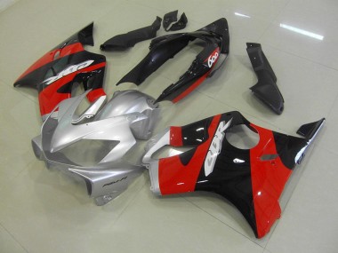 04-07 Schwarz Rot Silber Honda CBR600 F4i Motorrad Verkleidung