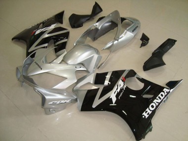 04-07 Schwarz Silber Honda CBR600 F4i Motorrad Verkleidungen