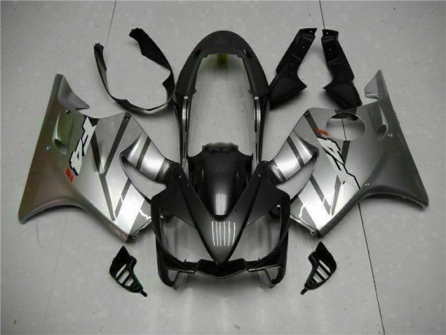 04-07 Silber Schwarz Honda CBR600 F4i Motorrad Verkleidung 04-07 Silber Schwarz Honda CBR600 F4i Motorrad Verkleidung