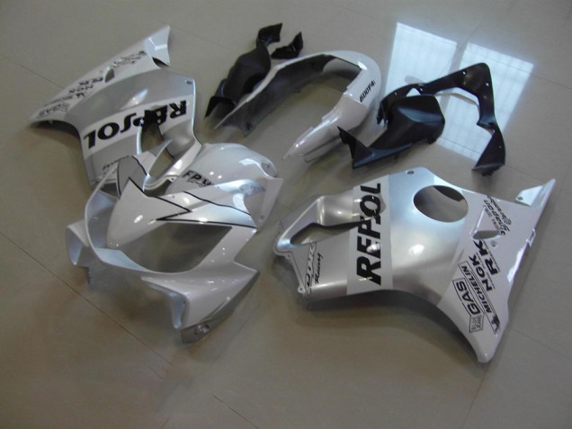 04-07 Weiß Repsol Honda CBR600 F4i Motorrad Verkleidung 04-07 Weiß Repsol Honda CBR600 F4i Motorrad Verkleidung