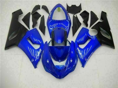 05-06 Blau Kawasaki ZX6R Motorrad Verkleidungen