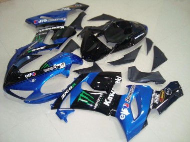 05-06 Blau Monster Kawasaki ZX6R Motorrad Verkleidung