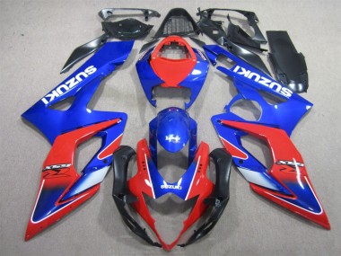 05-06 Blau Rot Suzuki GSXR 1000 Motorrad Verkleidung