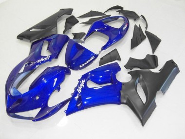 05-06 Blau Schwarz Kawasaki ZX6R Motorrad Verkleidungen