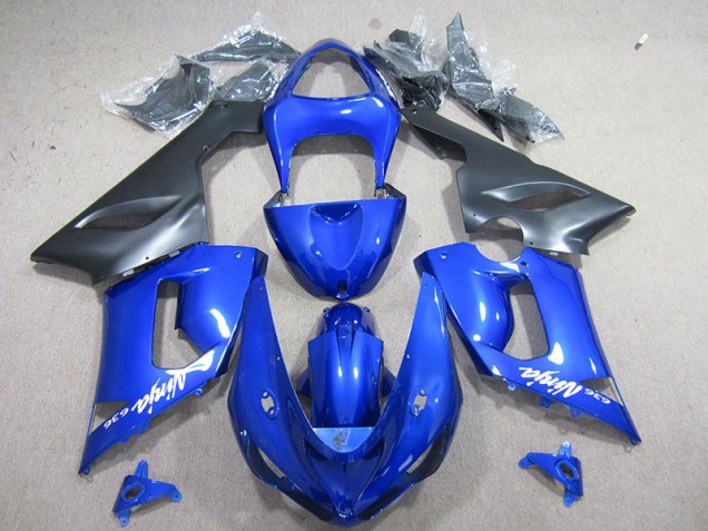 05-06 Blau Weiß Ninja 636 Kawasaki ZX6R Motorrad Verkleidung 05-06 Blau Weiß Ninja 636 Kawasaki ZX6R Motorrad Verkleidung