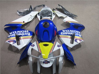 05-06 Blau Weiß Rothmans Honda CBR600RR Motorrad Verkleidung