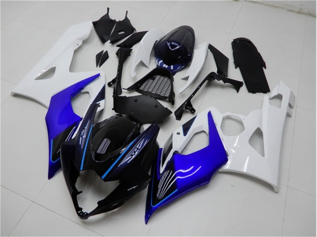 05-06 Blau Weiß Suzuki GSXR 1000 Motorrad Verkleidung & Plastik 05-06 Blau Weiß Suzuki GSXR 1000 Motorrad Verkleidung & Plastik