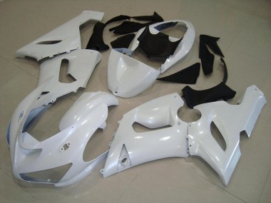 05-06 Dunkel Perl Weiß Kawasaki ZX6R Motorrad Verkleidung