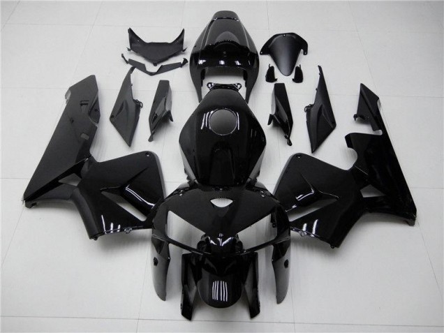 05-06 Glänzend Schwarz Honda CBR600RR Motorrad Verkleidung 05-06 Glänzend Schwarz Honda CBR600RR Motorrad Verkleidung