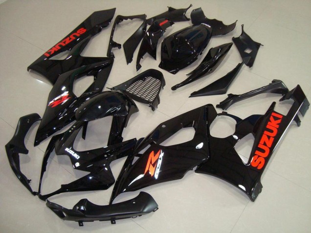 05-06 Glänzend schwarz roter Aufkleber Suzuki GSXR 1000 Motorrad Verkleidung