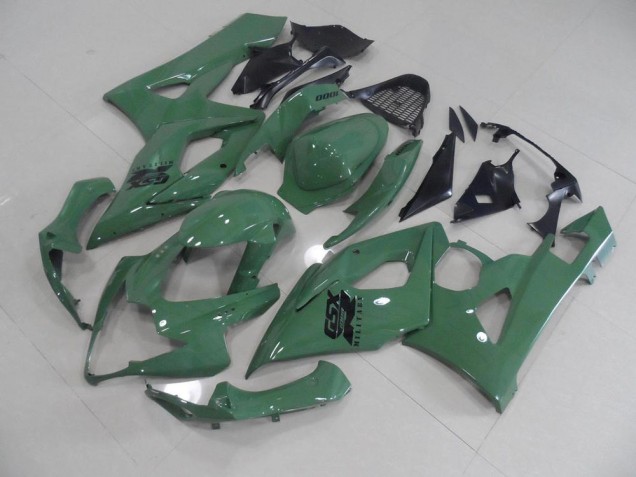 05-06 Glänzendes Armee grün Suzuki GSXR 1000 Motorrad Verkleidung