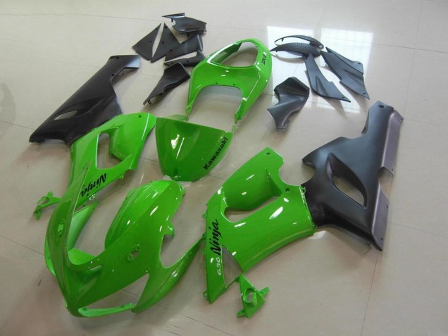 05-06 Grün Kawasaki ZX6R Motorrad Verkleidung Komplett Sets 05-06 Grün Kawasaki ZX6R Motorrad Verkleidung Komplett Sets