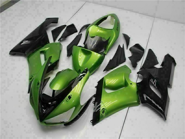 05-06 Grün Kawasaki ZX6R Motorrad Verkleidungen