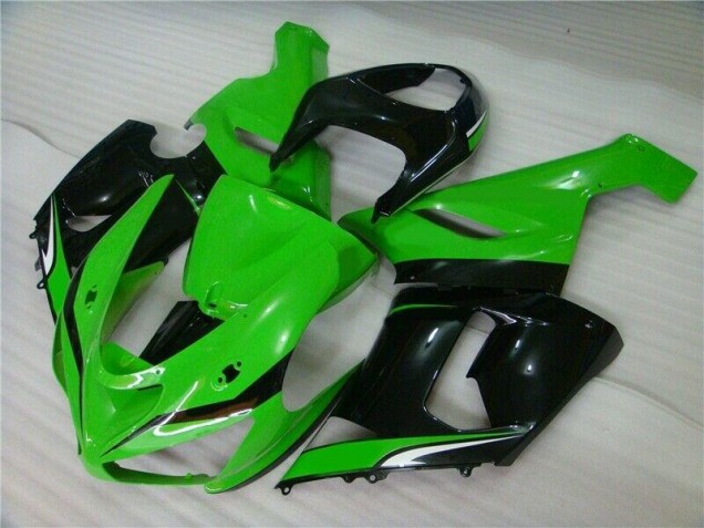 05-06 Grün Weiß Schwarz Kawasaki ZX6R Motorrad Verkleidung 05-06 Grün Weiß Schwarz Kawasaki ZX6R Motorrad Verkleidung