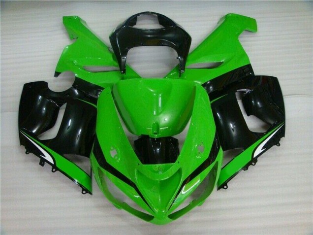 05-06 Grün Weiß Schwarz Kawasaki ZX6R Motorrad Verkleidung 05-06 Grün Weiß Schwarz Kawasaki ZX6R Motorrad Verkleidung