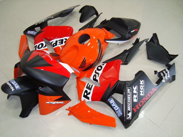 05-06 Matt Schwarzer Repsol Renn Honda CBR600RR Motorrad Verkleidung 05-06 Matt Schwarzer Repsol Renn Honda CBR600RR Motorrad Verkleidung