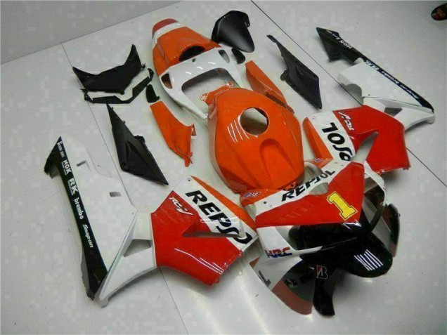 05-06 Orange Repsol Honda CBR600RR Motorrad Verkleidung 05-06 Orange Repsol Honda CBR600RR Motorrad Verkleidung