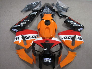 05-06 Orange Rot Schwarz Repsol Honda CBR600RR Motorrad Verkleidung