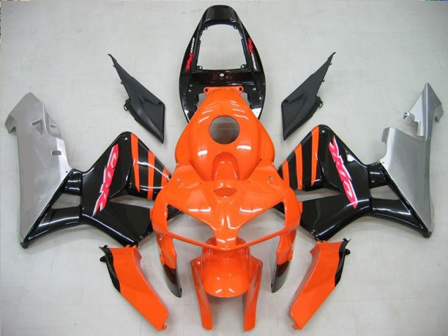 05-06 Orange Schwarz Honda CBR600RR Motor Verkleidung 05-06 Orange Schwarz Honda CBR600RR Motor Verkleidung