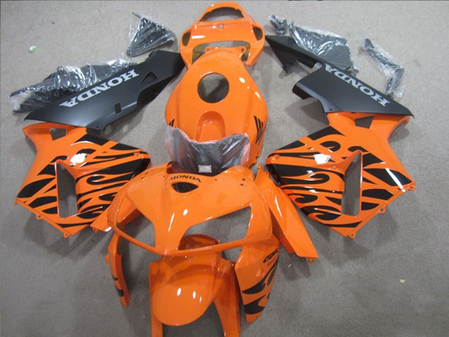 05-06 Orange Schwarz Honda CBR600RR Motorrad Verkleidung Komplett Sets 05-06 Orange Schwarz Honda CBR600RR Motorrad Verkleidung Komplett Sets