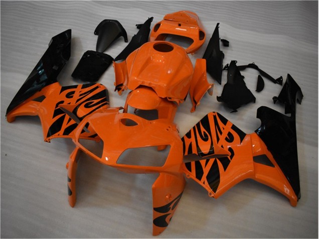 05-06 Orange Schwarz Honda CBR600RR Motorrad Verkleidung & Plastik 05-06 Orange Schwarz Honda CBR600RR Motorrad Verkleidung & Plastik