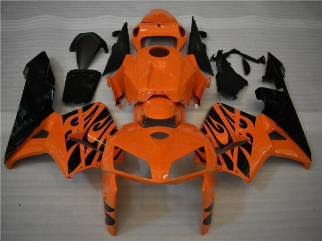 05-06 Orange Schwarz Honda CBR600RR Motorrad Verkleidung & Plastik 05-06 Orange Schwarz Honda CBR600RR Motorrad Verkleidung & Plastik
