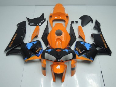 05-06 Orange Schwarz Honda CBR600RR Motorrad Vollverkleidung & Plastik