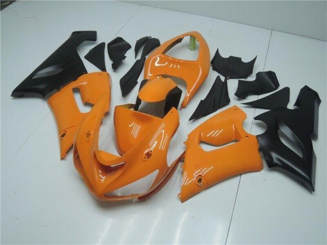 05-06 Orange Schwarz Kawasaki ZX6R Motorrad Verkleidung 05-06 Orange Schwarz Kawasaki ZX6R Motorrad Verkleidung