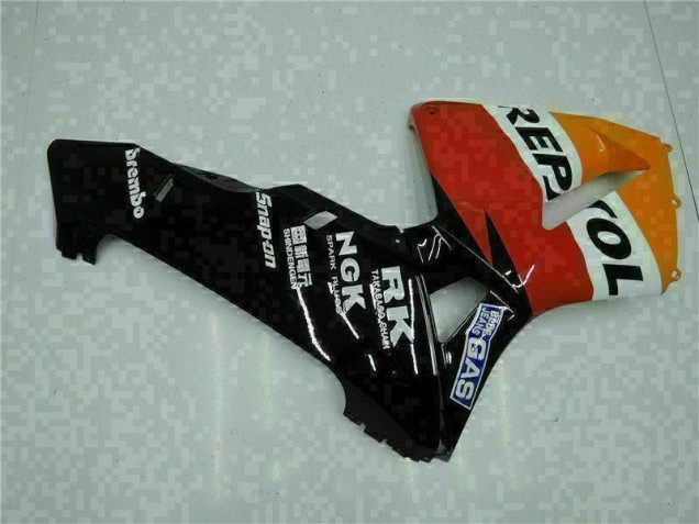 05-06 Orange Schwarz Repsol Honda CBR600RR Motorrad Vollverkleidung 05-06 Orange Schwarz Repsol Honda CBR600RR Motorrad Vollverkleidung