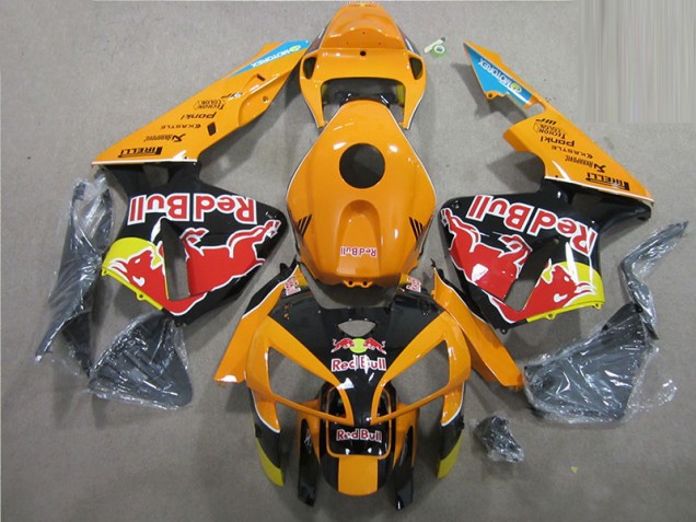 05-06 Orange Schwarz Rot Bull Honda CBR600RR Motorrad Verkleidung 05-06 Orange Schwarz Rot Bull Honda CBR600RR Motorrad Verkleidung