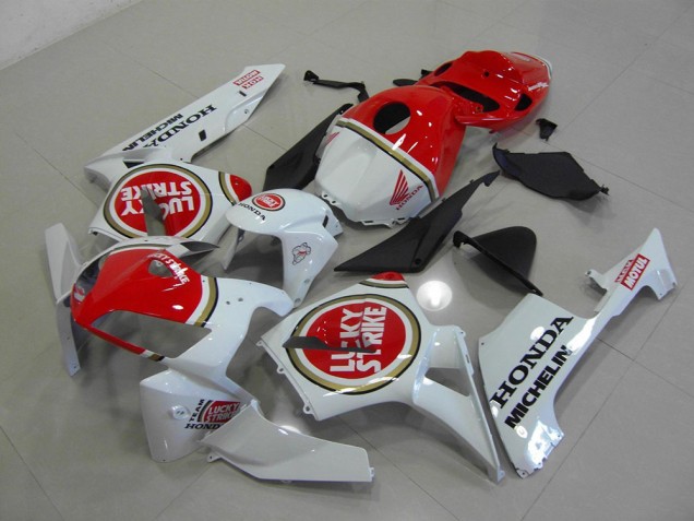 05-06 Perl Weiß Lucky Strike Honda CBR600RR Motorrad Verkleidung 05-06 Perl Weiß Lucky Strike Honda CBR600RR Motorrad Verkleidung
