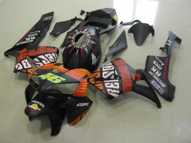 05-06 Rossi Matt Schwarz Honda CBR600RR Motorrad Verkleidung