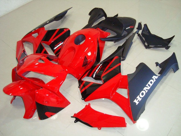 05-06 Rot Schwarz Honda CBR600RR Motorrad Verkleidung 05-06 Rot Schwarz Honda CBR600RR Motorrad Verkleidung