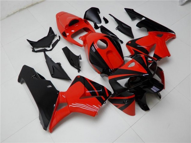 05-06 Rot Schwarz Honda CBR600RR Motorrad Verkleidung & Plastik 05-06 Rot Schwarz Honda CBR600RR Motorrad Verkleidung & Plastik