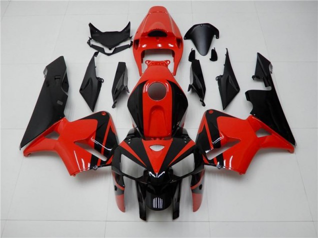 05-06 Rot Schwarz Honda CBR600RR Motorrad Verkleidung & Plastik 05-06 Rot Schwarz Honda CBR600RR Motorrad Verkleidung & Plastik