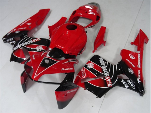 05-06 Rot Schwarz Honda CBR600RR Motorrad Verkleidungen & Plastik 05-06 Rot Schwarz Honda CBR600RR Motorrad Verkleidungen & Plastik